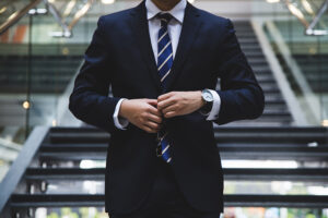 Man in suit dress code